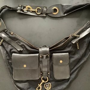 Shopbop leather and nylon bag